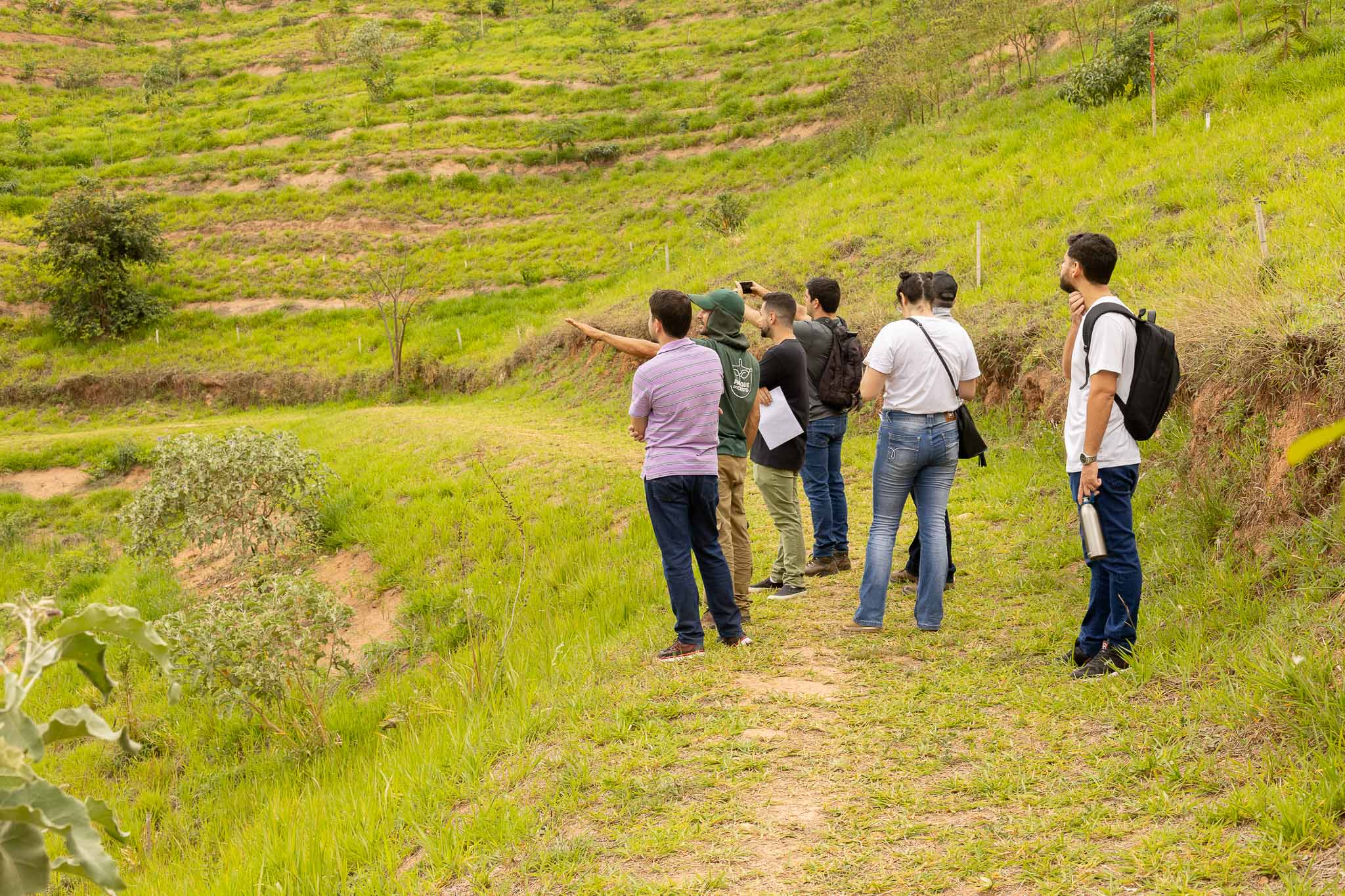 Disciplina de pós em Engenharia Agrícola (UFV) realiza aula de campo no Parque