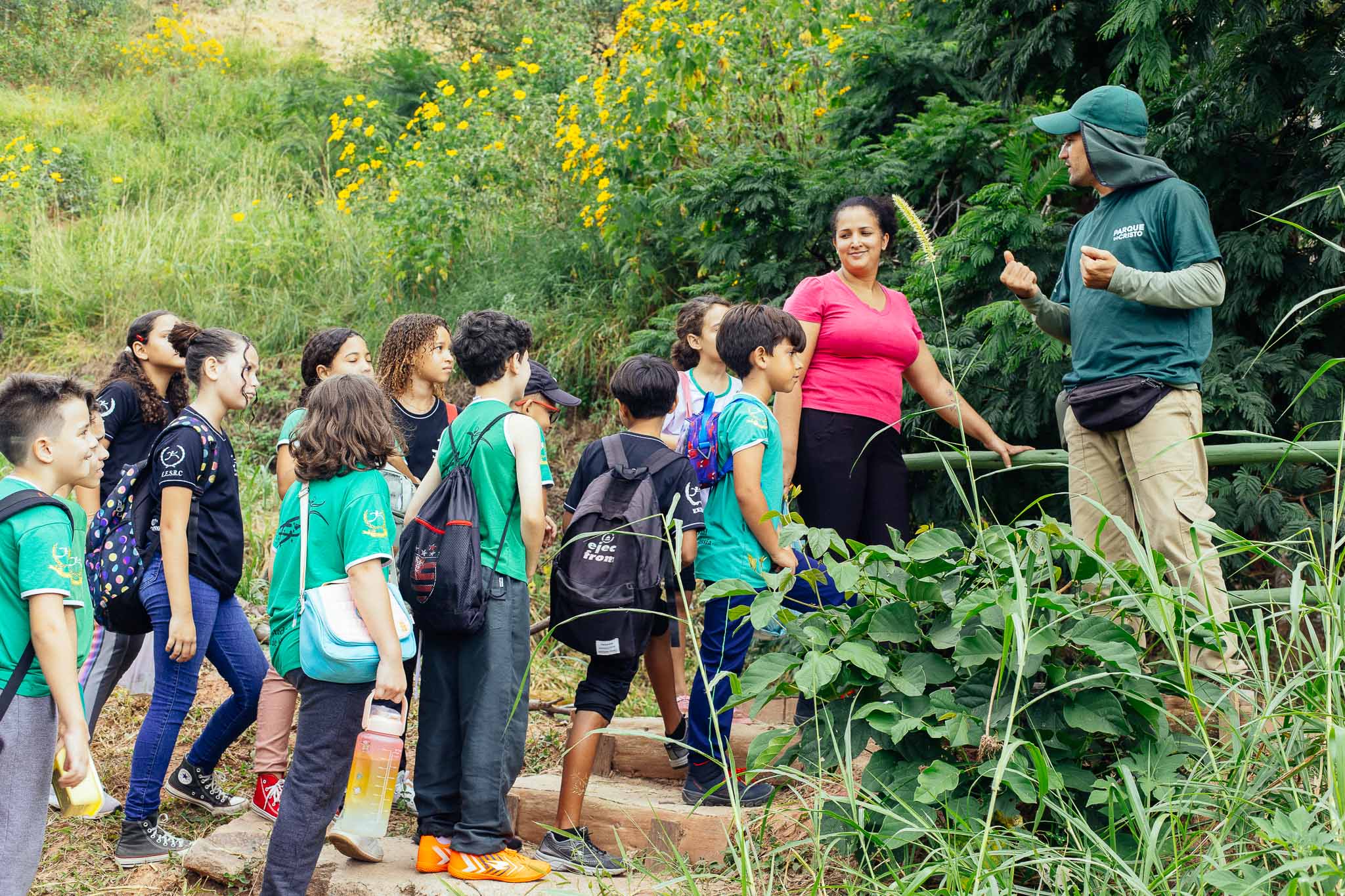 Visita ao Parque, aula a céu aberto sobre a Natureza