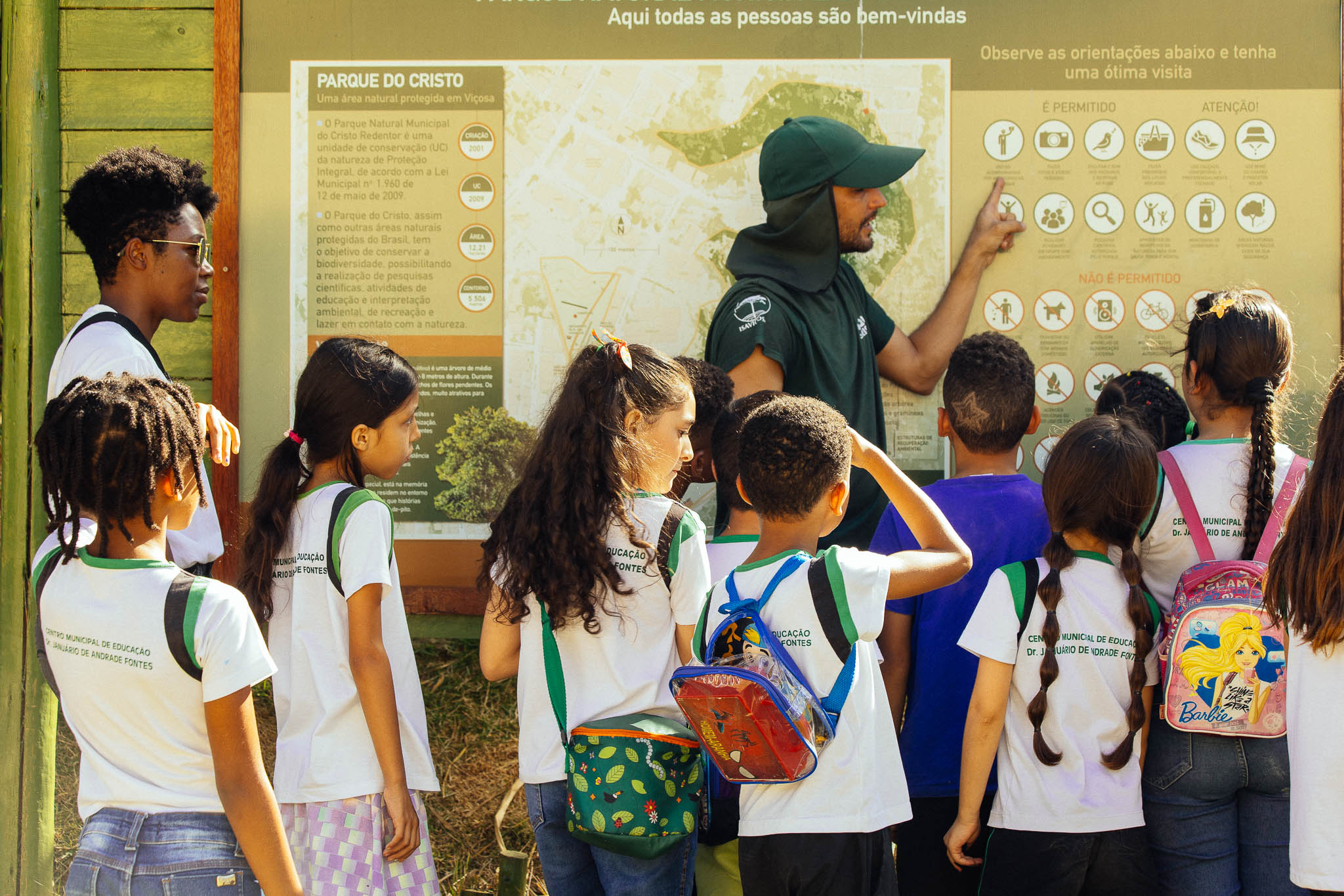 Educação ambiental com estudantes do CMEDJAF