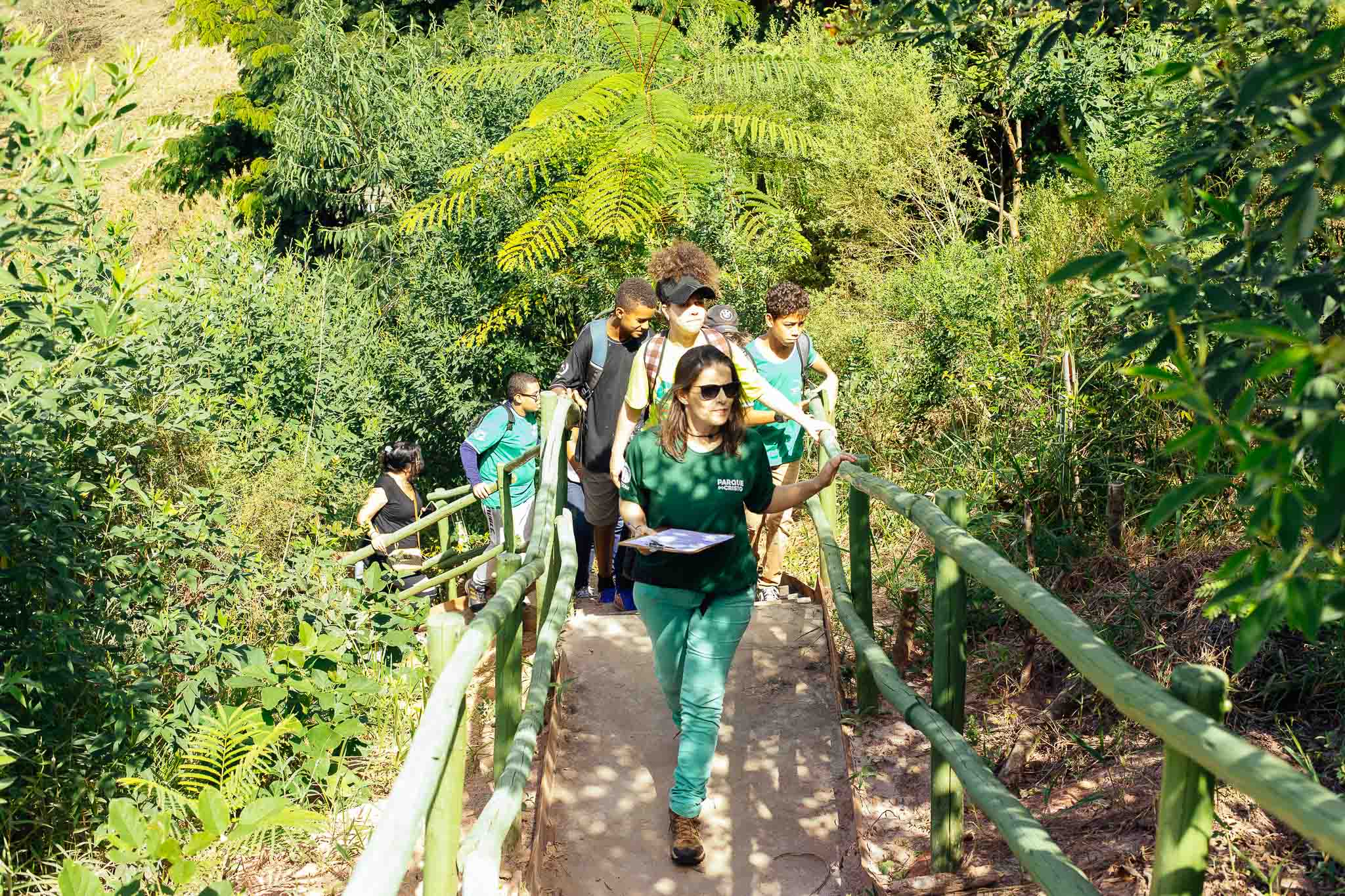 Parque do Cristo recebe mais uma turma da Escola Santa Rita