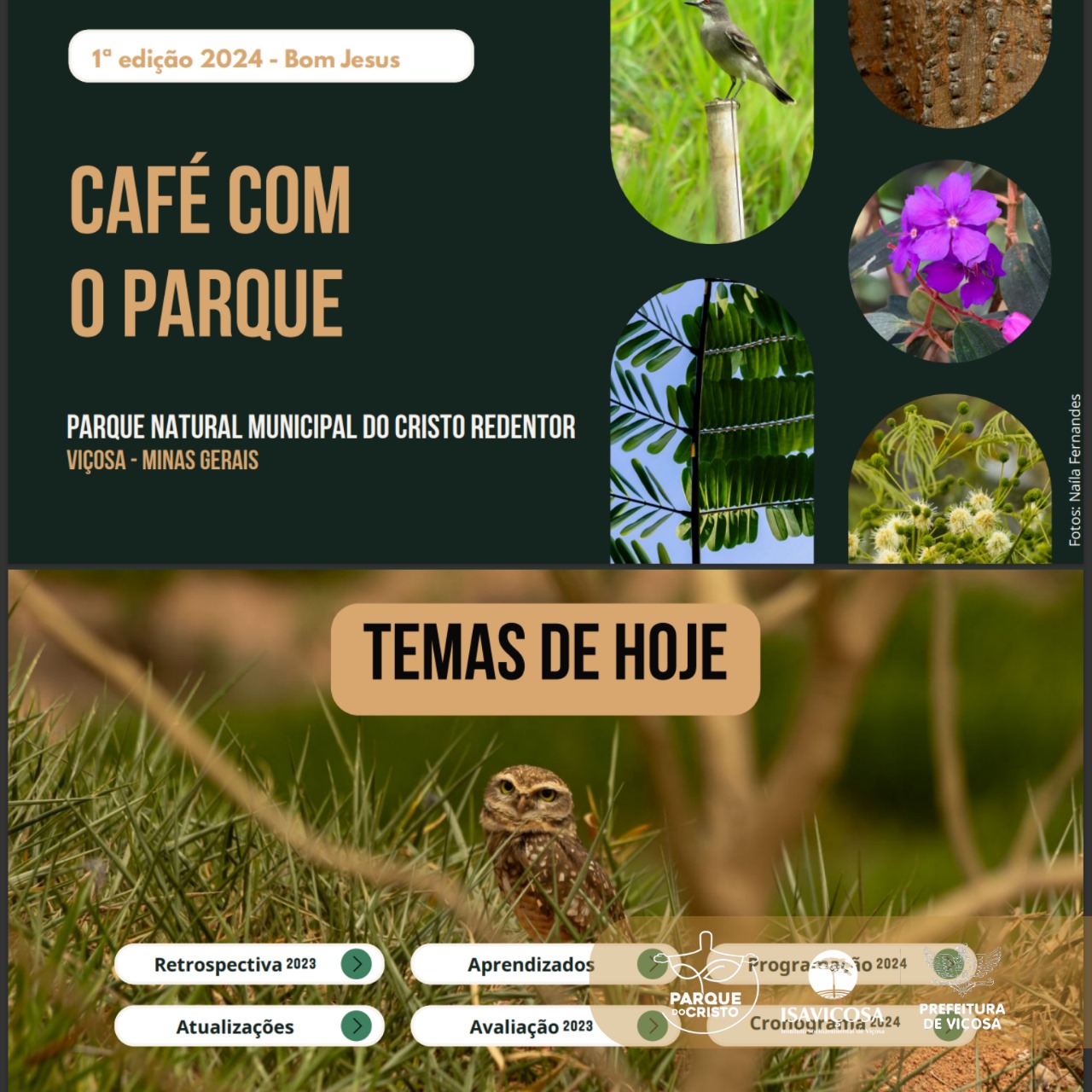 Comunidade do Bom Jesus esteve animada no primeiro Café com o Parque de 2024