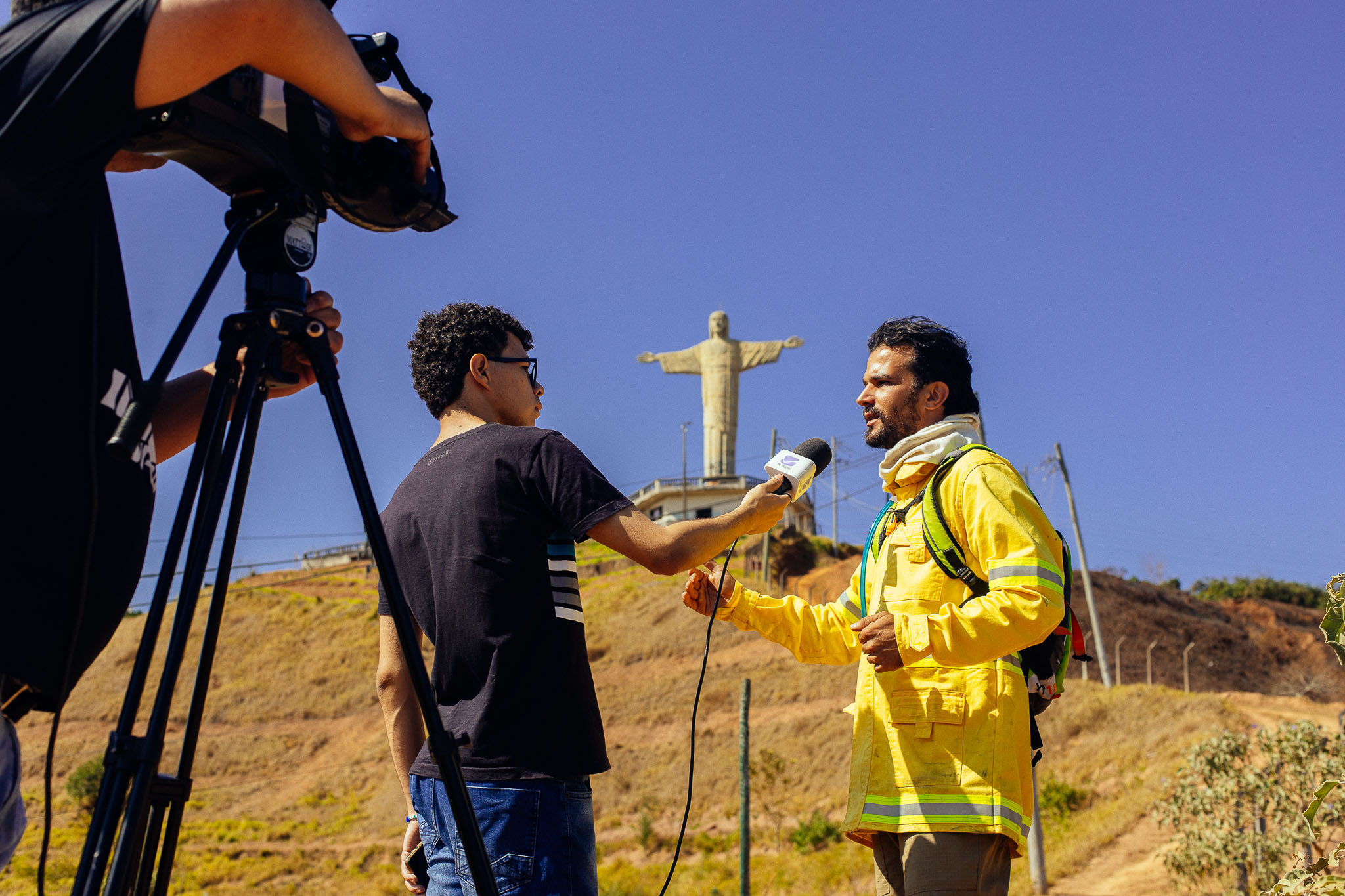 TV Viçosa faz reportagem sobre Campanha de Prevenção a Incêndios