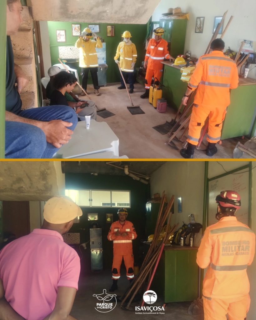 Curso de Formação de Brigadistas Florestais realizado no Parque do Cristo