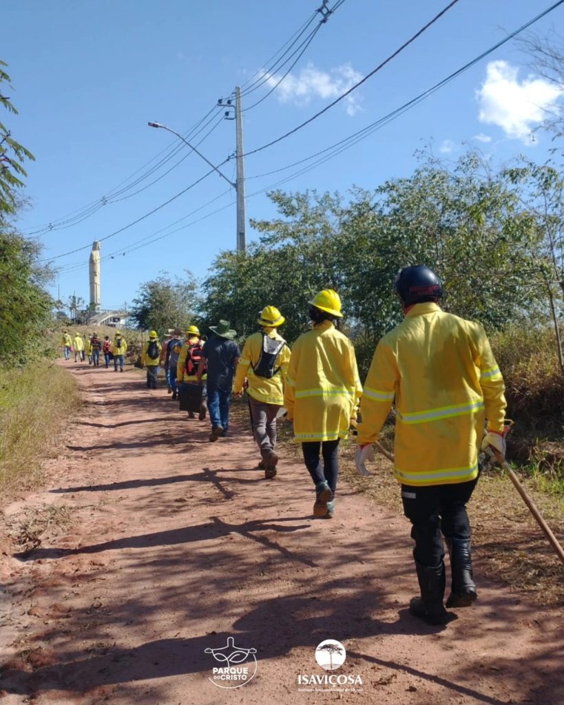 Curso de Formação de Brigadistas Florestais realizado no Parque do Cristo