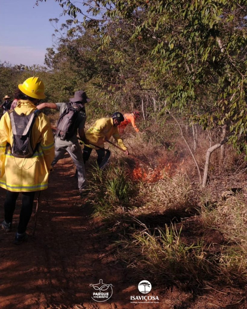 Curso de Formação de Brigadistas Florestais realizado no Parque do Cristo