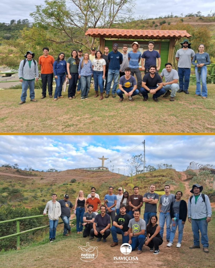 Estudantes da UFV visitam Parque do Cristo para conhecer técnicas ecológicas de manejo e conservação de solo e água