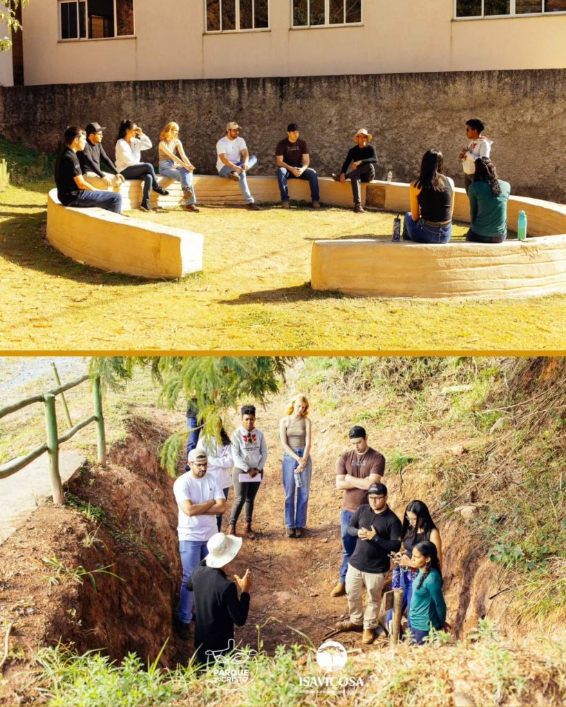 Estudantes da UFV visitam Parque do Cristo para conhecer técnicas ecológicas de manejo e conservação de solo e água