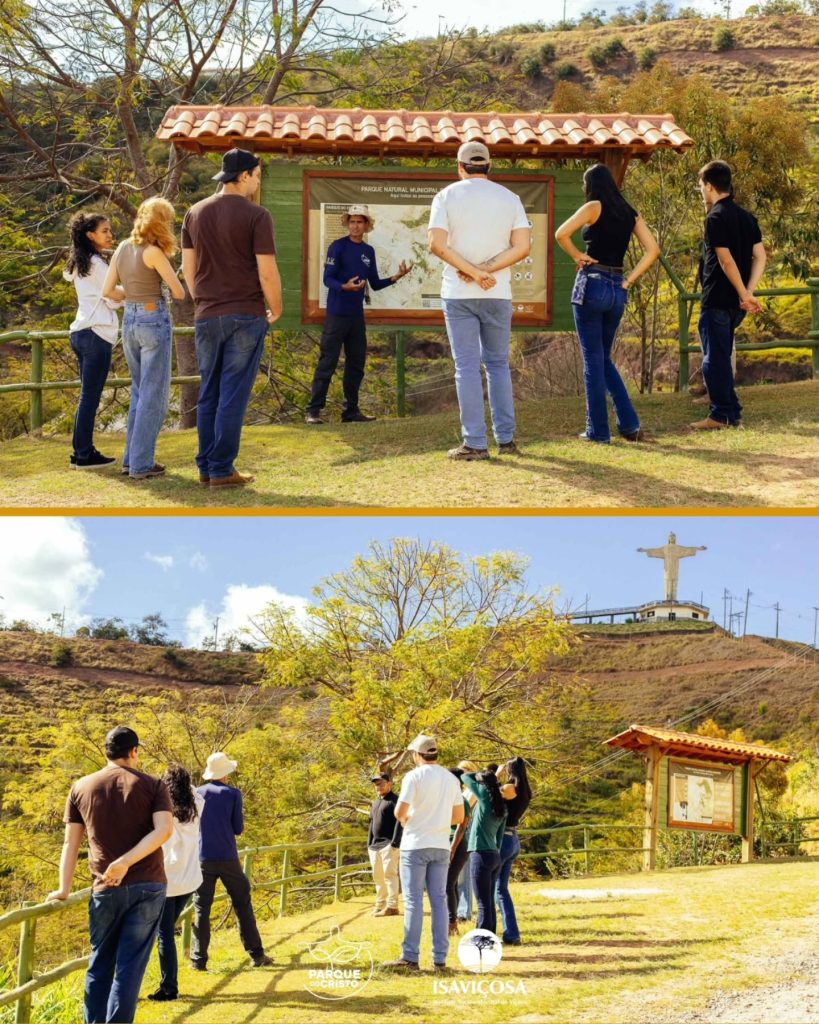 Estudantes da UFV visitam Parque do Cristo para conhecer técnicas ecológicas de manejo e conservação de solo e água
