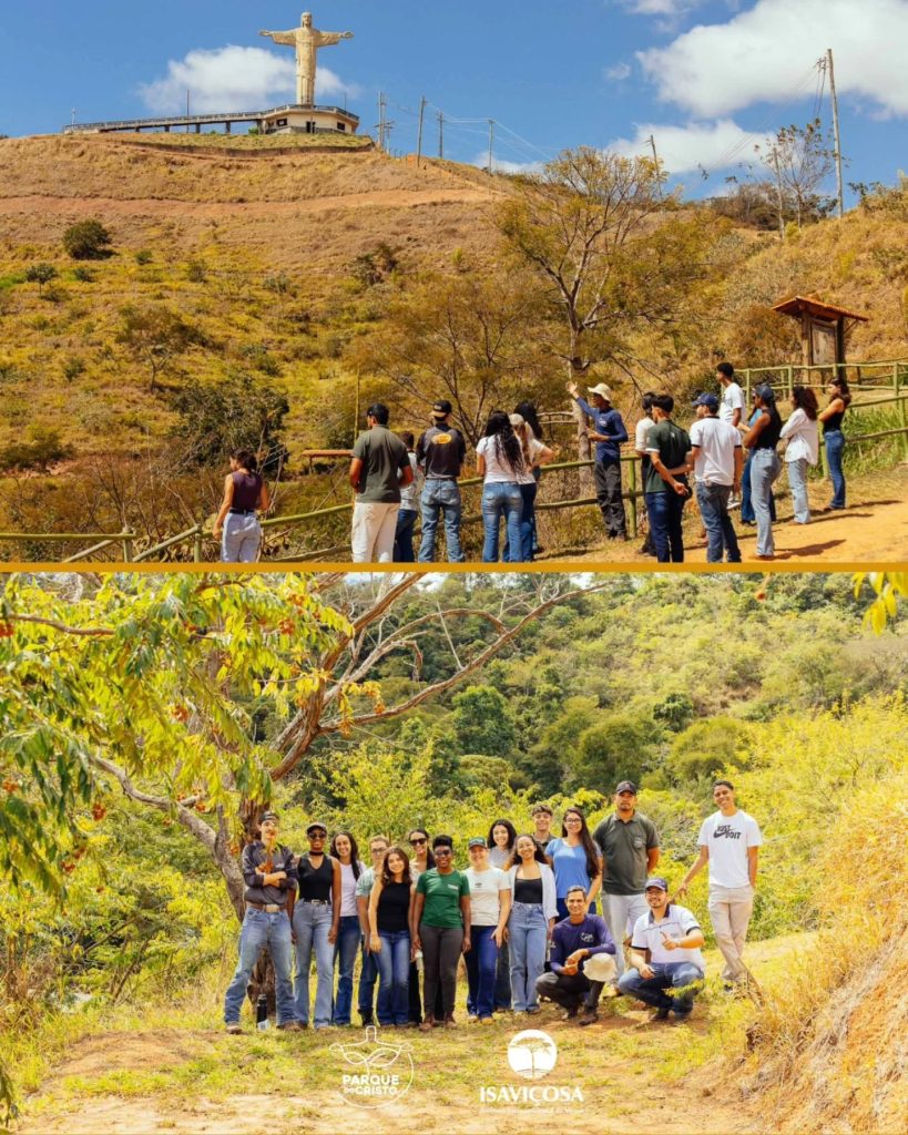 Estudantes da UFV visitam Parque do Cristo para conhecer técnicas ecológicas de manejo e conservação de solo e água
