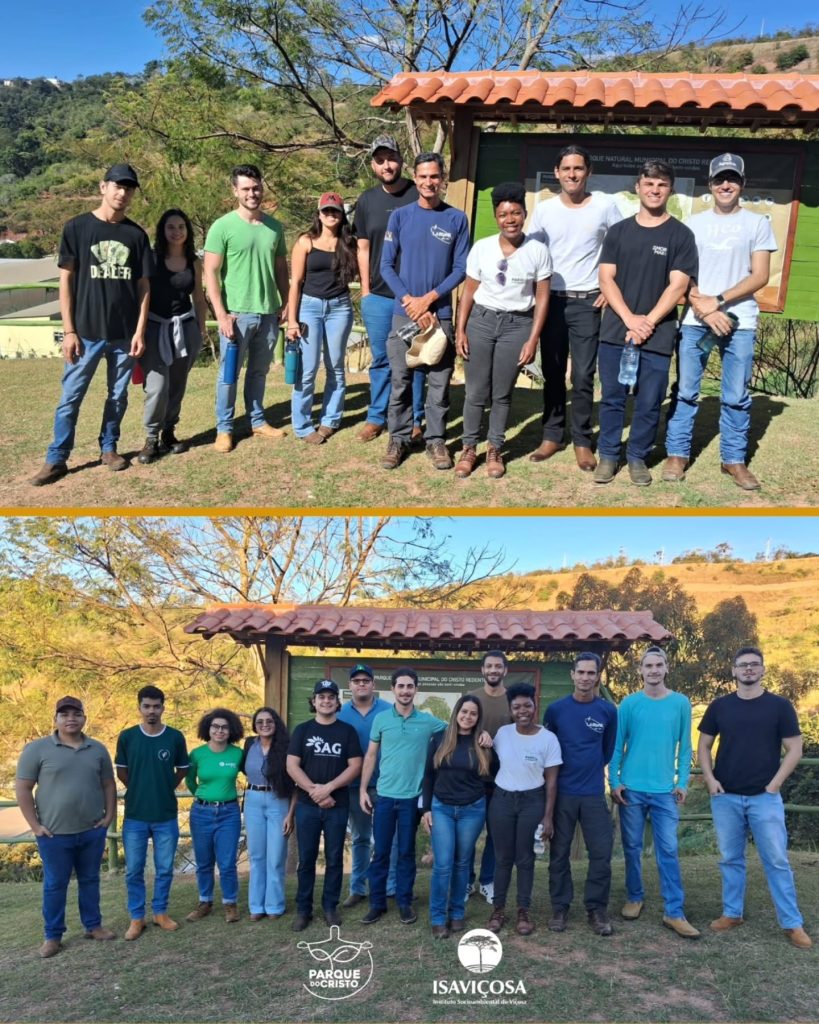 Estudantes da UFV visitam Parque do Cristo para conhecer técnicas ecológicas de manejo e conservação de solo e água