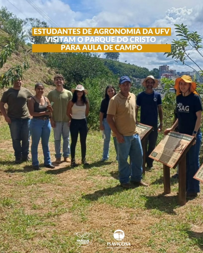 Estudantes de Agronomia da UFV têm aula de campo sobre conservação de solo e água no Parque