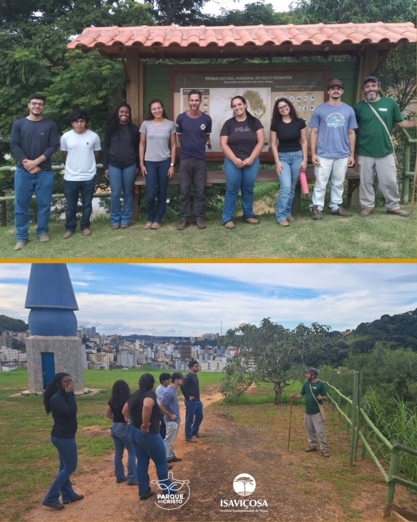 Estudantes de Agronomia da UFV têm aula de campo sobre conservação de solo e água no Parque