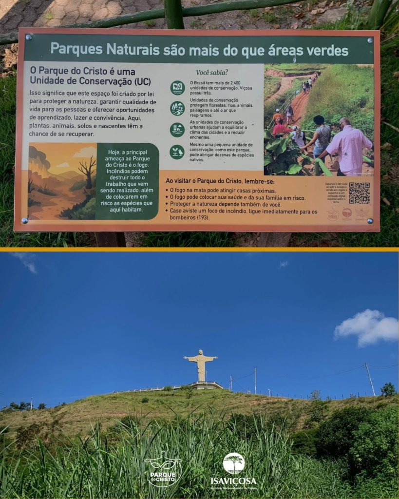 Estudantes de Ciências Biológicas da UFV visitam o Parque do Cristo