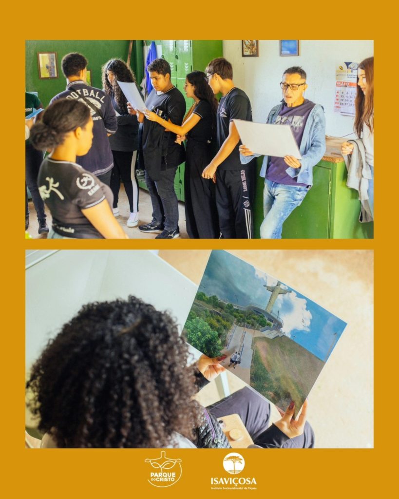 Estudantes do 1º ano da E.E. Santa Rita de Cássia visitam Parque do Cristo