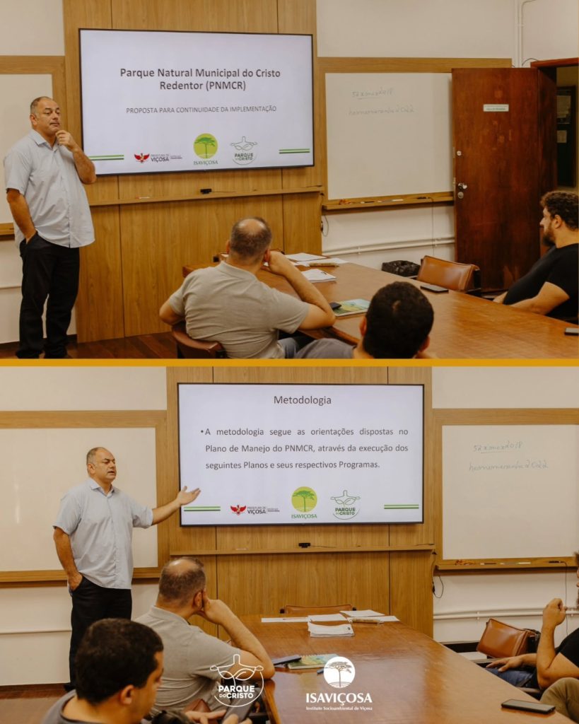 ISAVIÇOSA apresenta ao CODEMA proposta de continuidade dos trabalhos no Parque do Cristo
