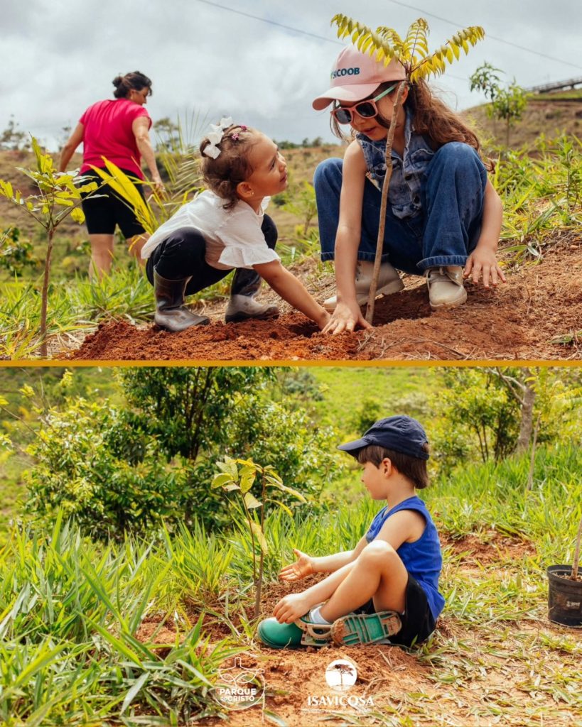 ISAVIÇOSA e Cooperativas de Viçosa realizam Dia de Cooperar 2025, no Parque do Cristo, com um animado Mutirão de Plantio