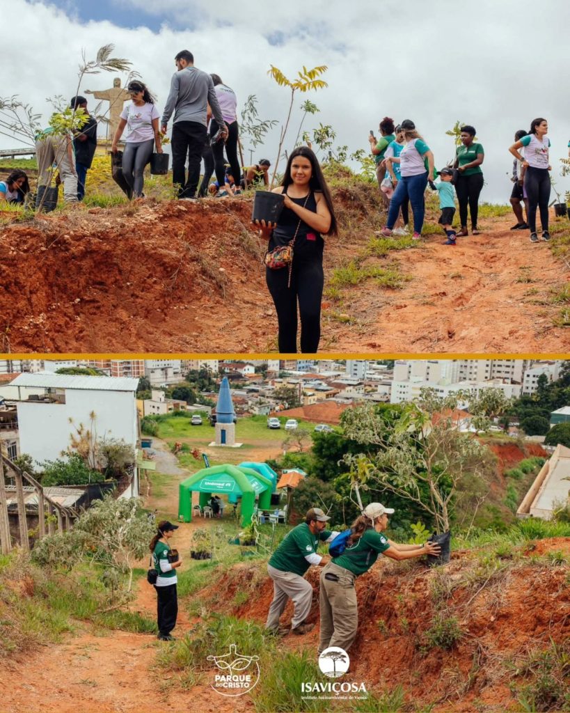 ISAVIÇOSA e Cooperativas de Viçosa realizam Dia de Cooperar 2025, no Parque do Cristo, com um animado Mutirão de Plantio