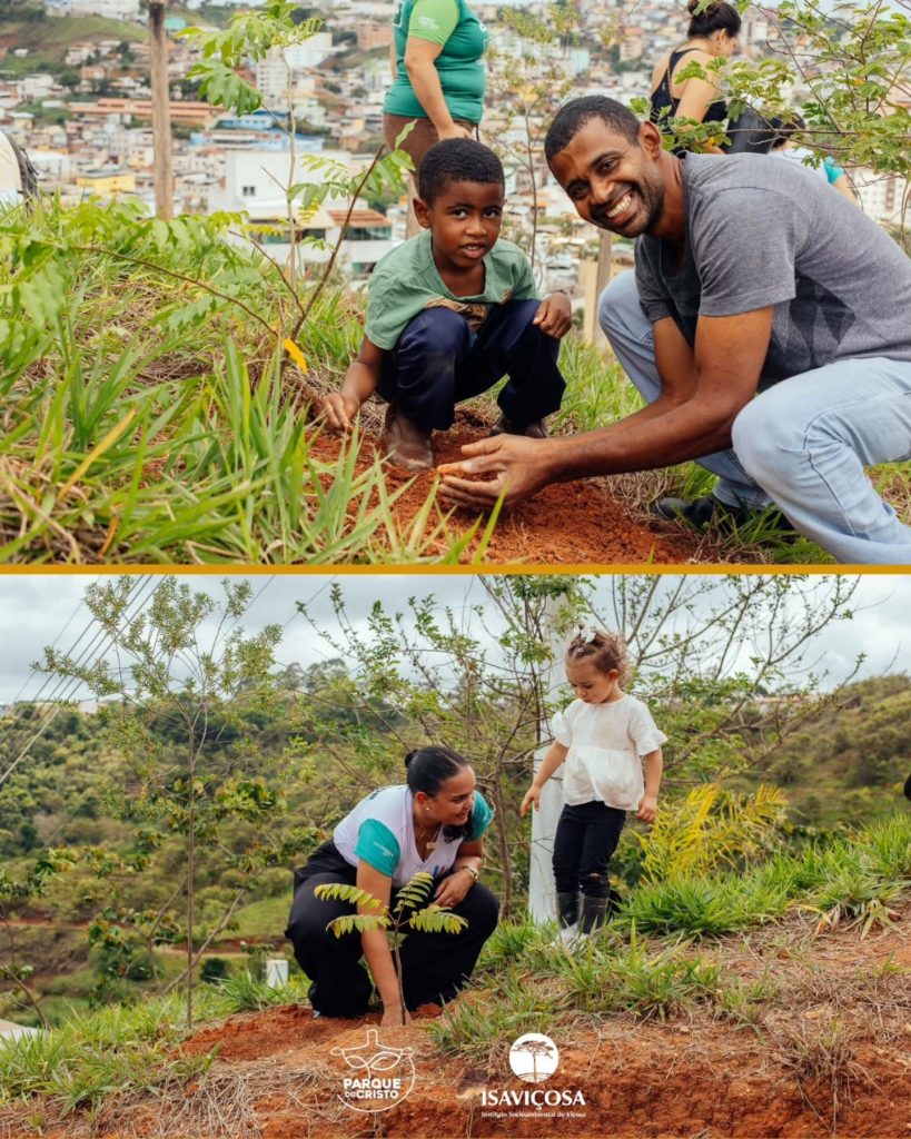 ISAVIÇOSA e Cooperativas de Viçosa realizam Dia de Cooperar 2025, no Parque do Cristo, com um animado Mutirão de Plantio