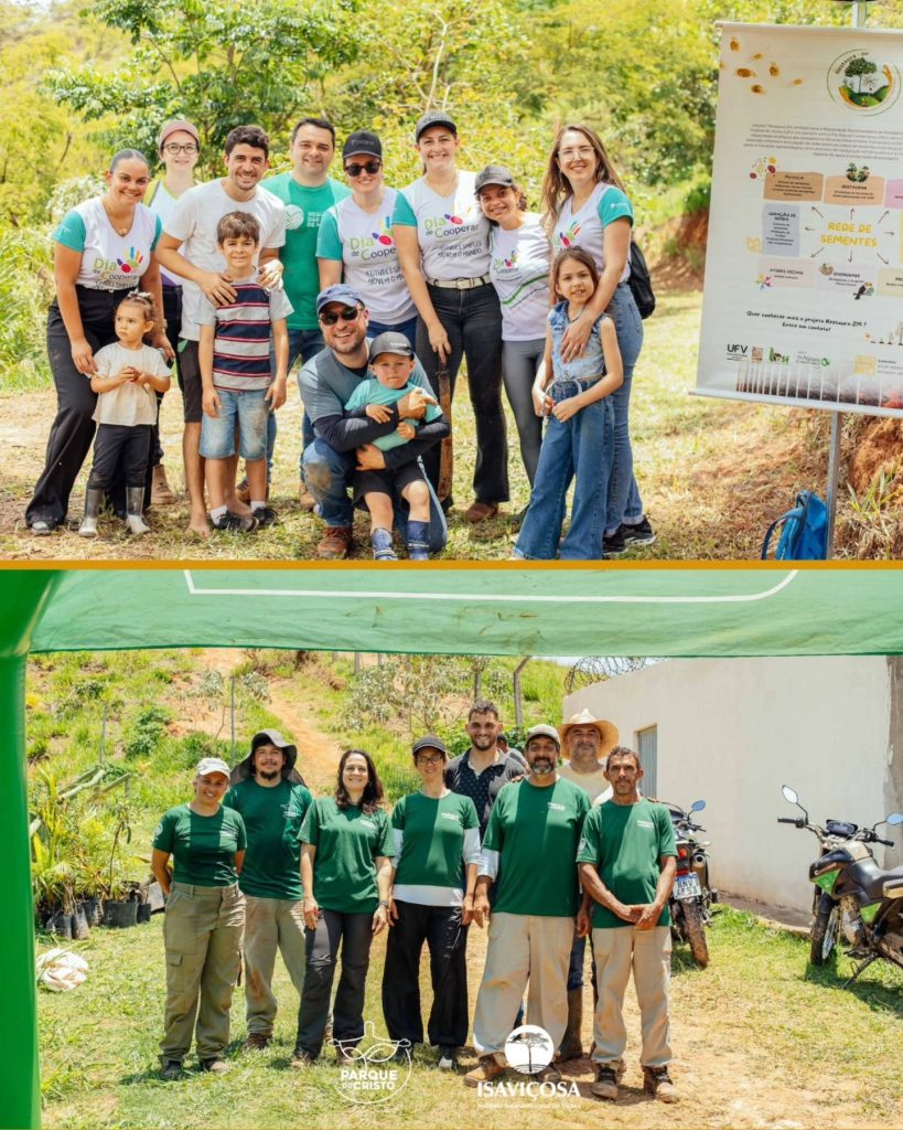 ISAVIÇOSA e Cooperativas de Viçosa realizam Dia de Cooperar 2025, no Parque do Cristo, com um animado Mutirão de Plantio