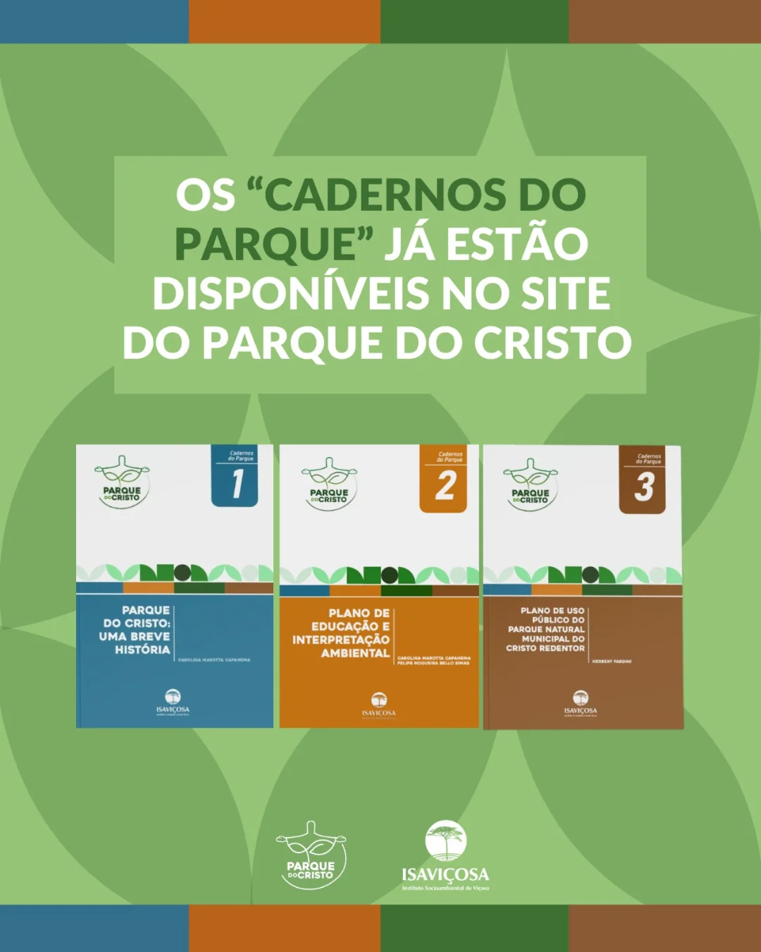 Os “Cadernos do Parque” já estão disponíveis no site do Parque do Cristo