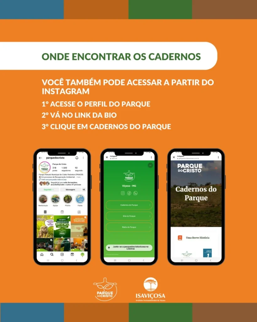 Os “Cadernos do Parque” já estão disponíveis no site do Parque do Cristo