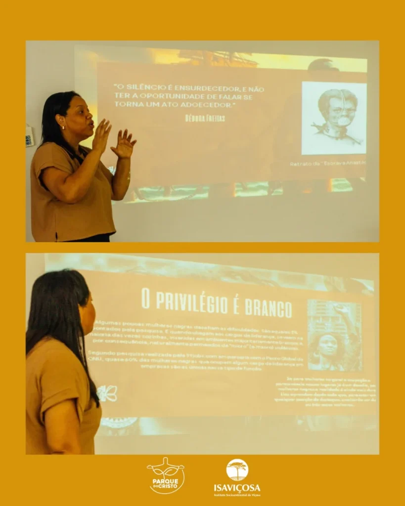 Palestra “Saúde mental da população negra” para equipe do Parque do Cristo
