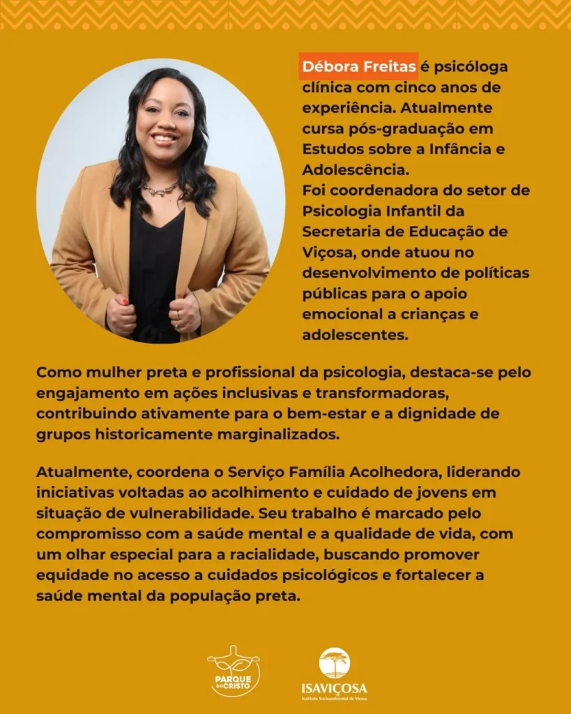 Palestra “Saúde mental da população negra” para equipe do Parque do Cristo