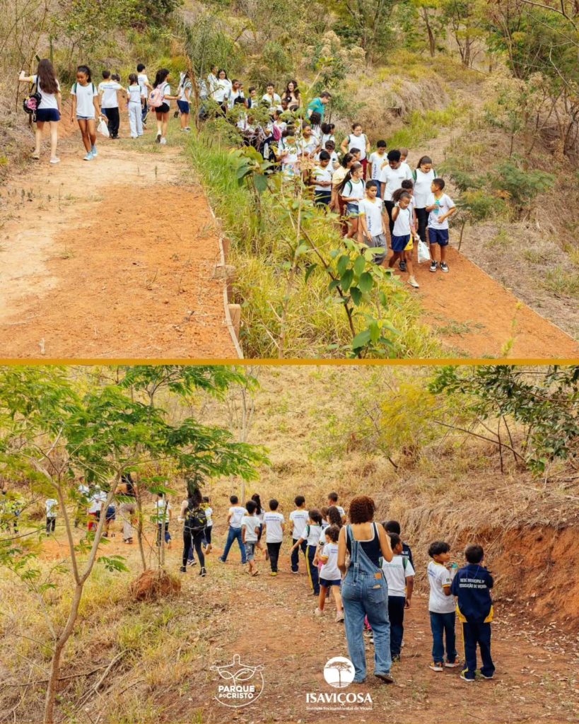 Parque do Cristo comemora aniversário com caminhada e piquenique para as crianças
