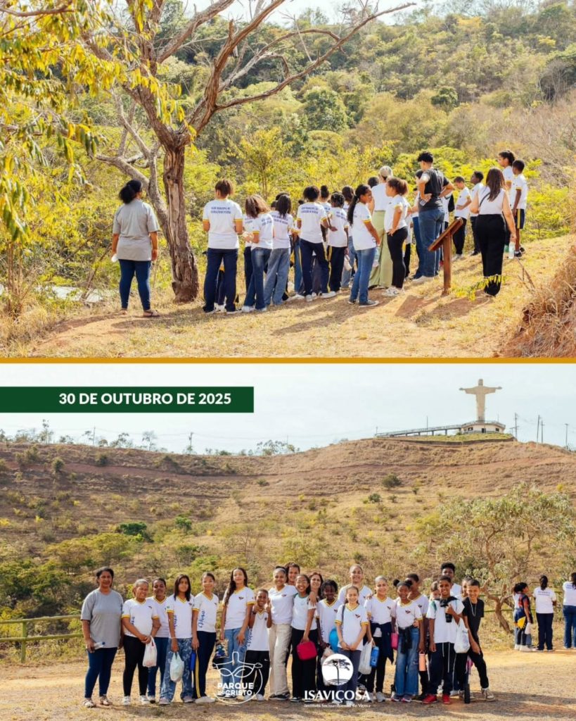Parque do Cristo comemora aniversário com caminhada e piquenique para as crianças
