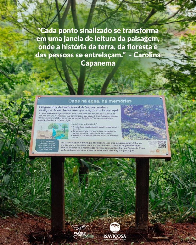 Parque do Cristo ganha 10 novas placas informativas