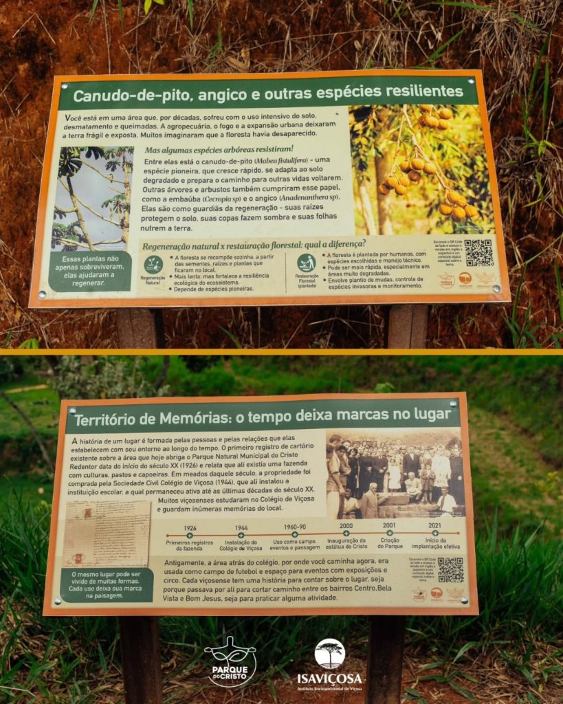Parque do Cristo ganha 10 novas placas informativas