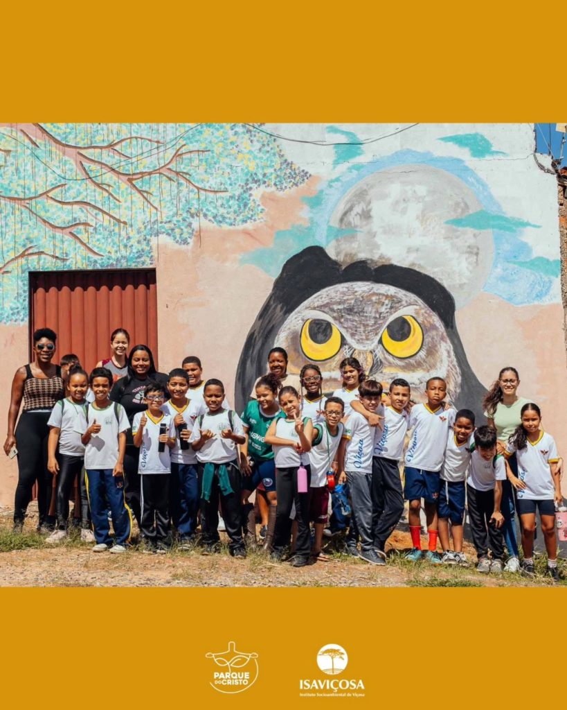 Parque do Cristo recebe visita de turma do 3º ano do CMEDJAF