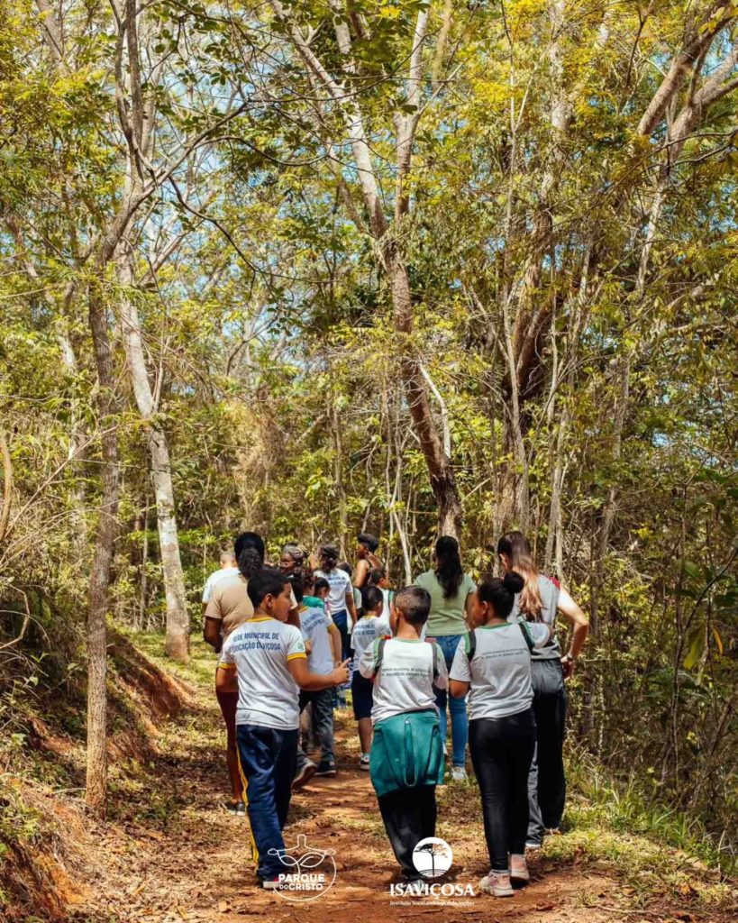 Parque do Cristo recebe visita de turma do 3º ano do CMEDJAF