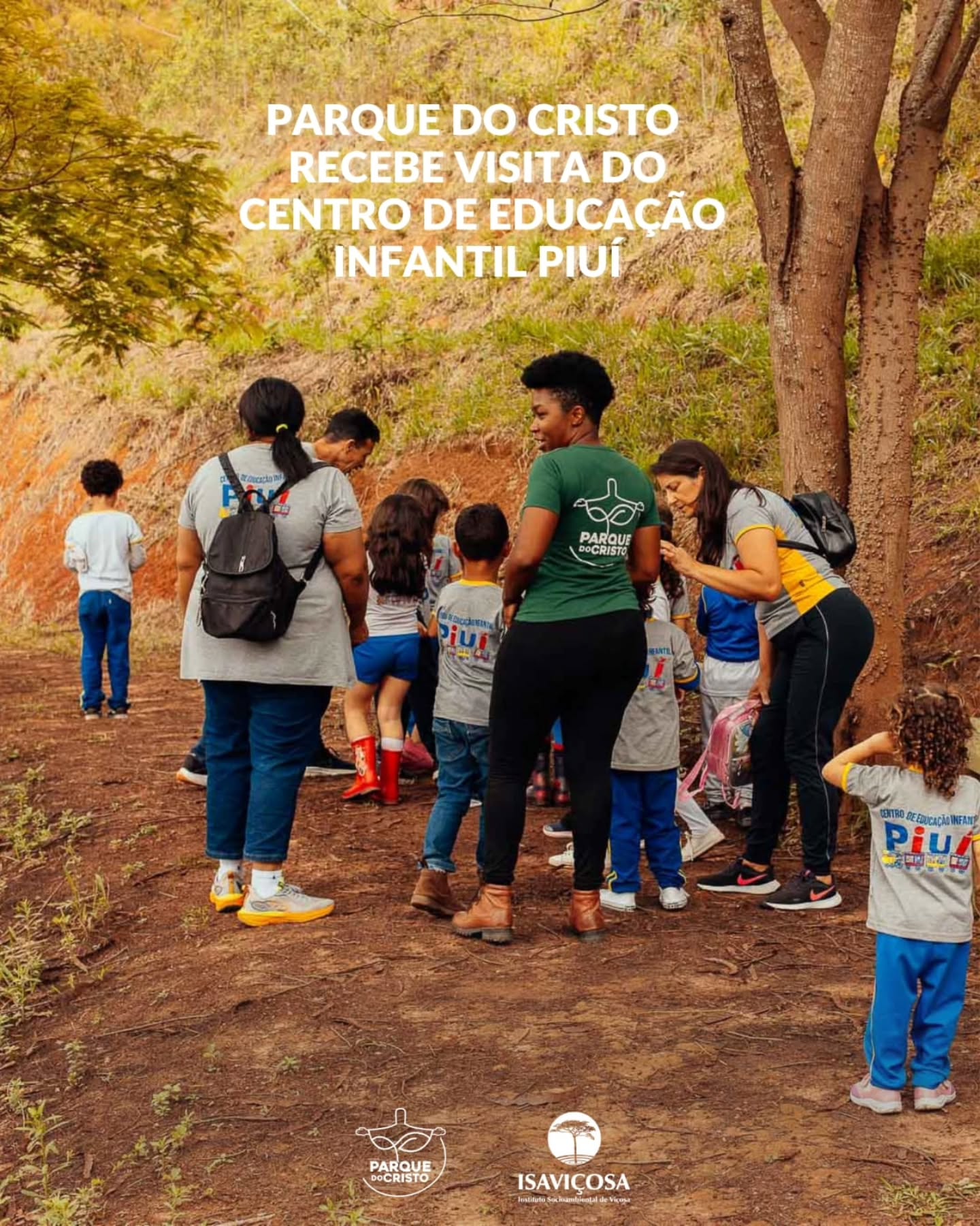 Parque do Cristo recebe visita do Centro de Educação Infantil Piuí