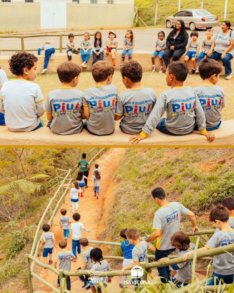 Parque do Cristo recebe visita do Centro de Educação Infantil Piuí