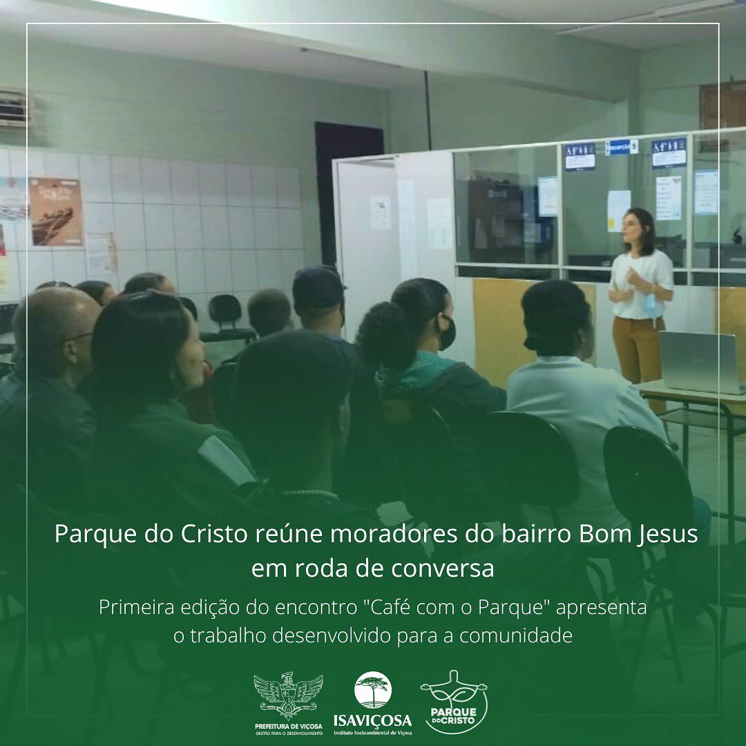 Parque do Cristo reúne moradores do bairro Bom Jesus em roda de conversa