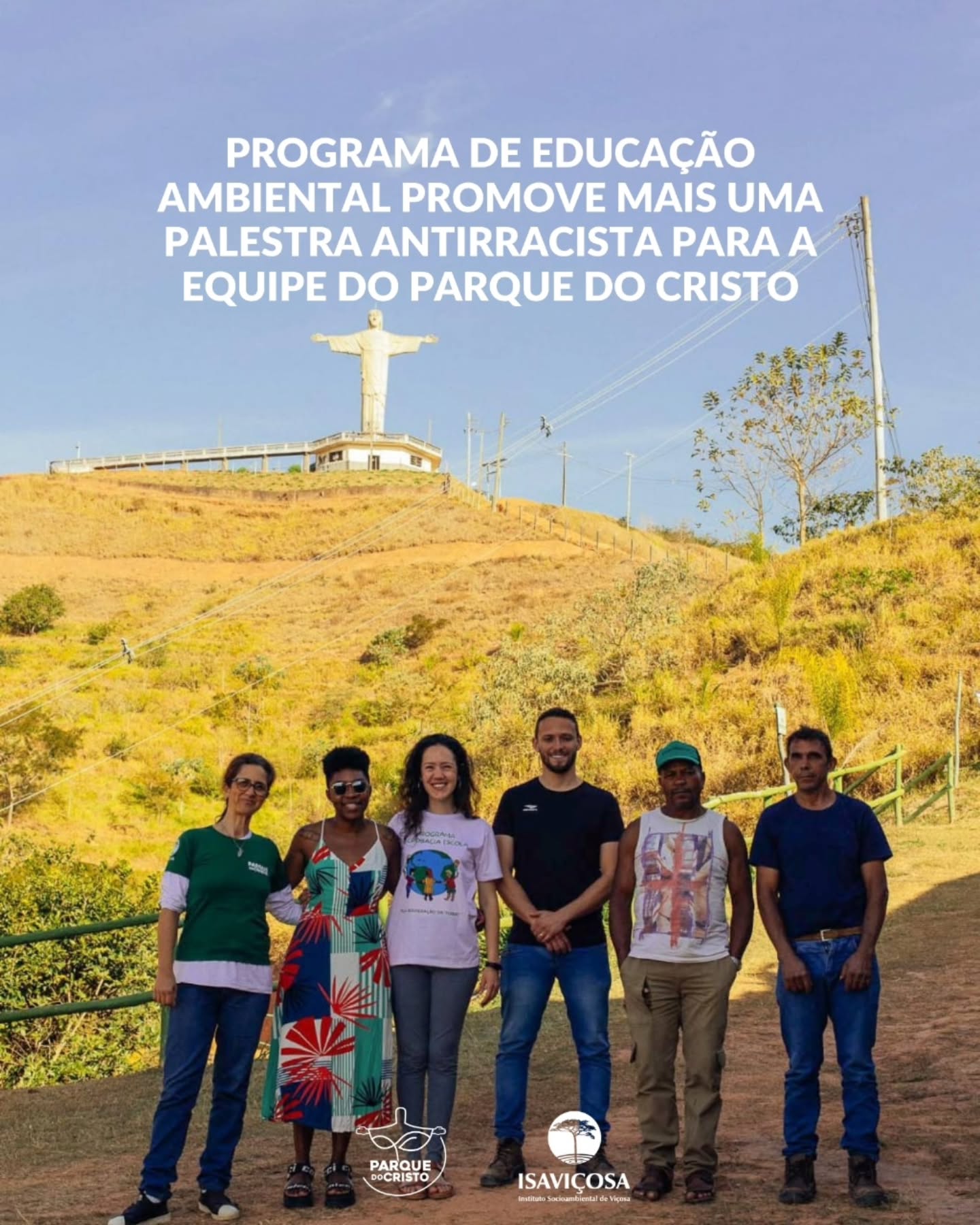 Programa de Educação Ambiental promove mais uma palestra antirracista para a equipe do Parque do Cristo