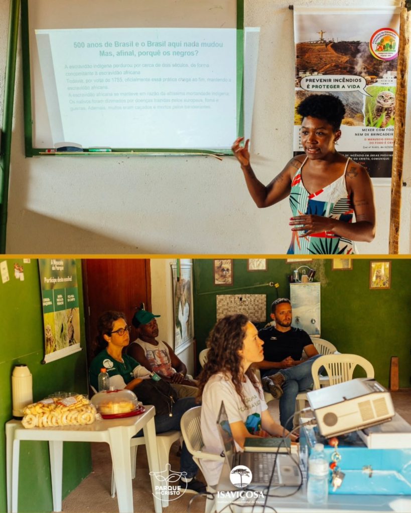 Programa de Educação Ambiental promove mais uma palestra antirracista para a equipe do Parque do Cristo