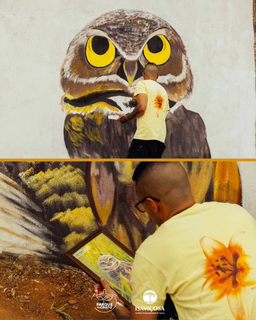 Sede administrativa do Parque ganha pintura artística