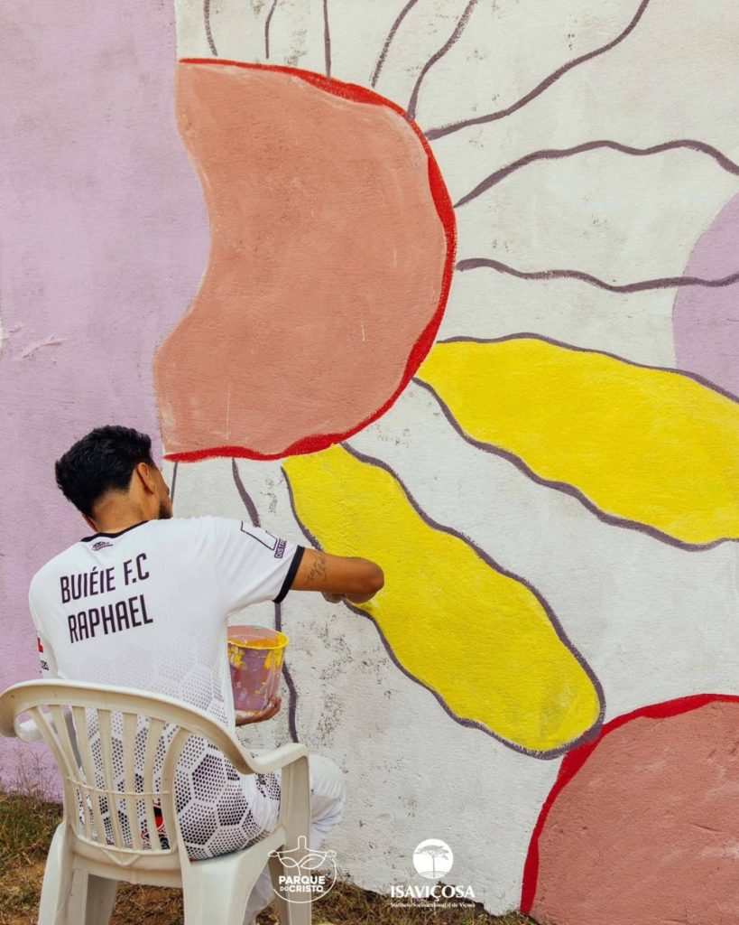 Sede administrativa do Parque ganha pintura artística