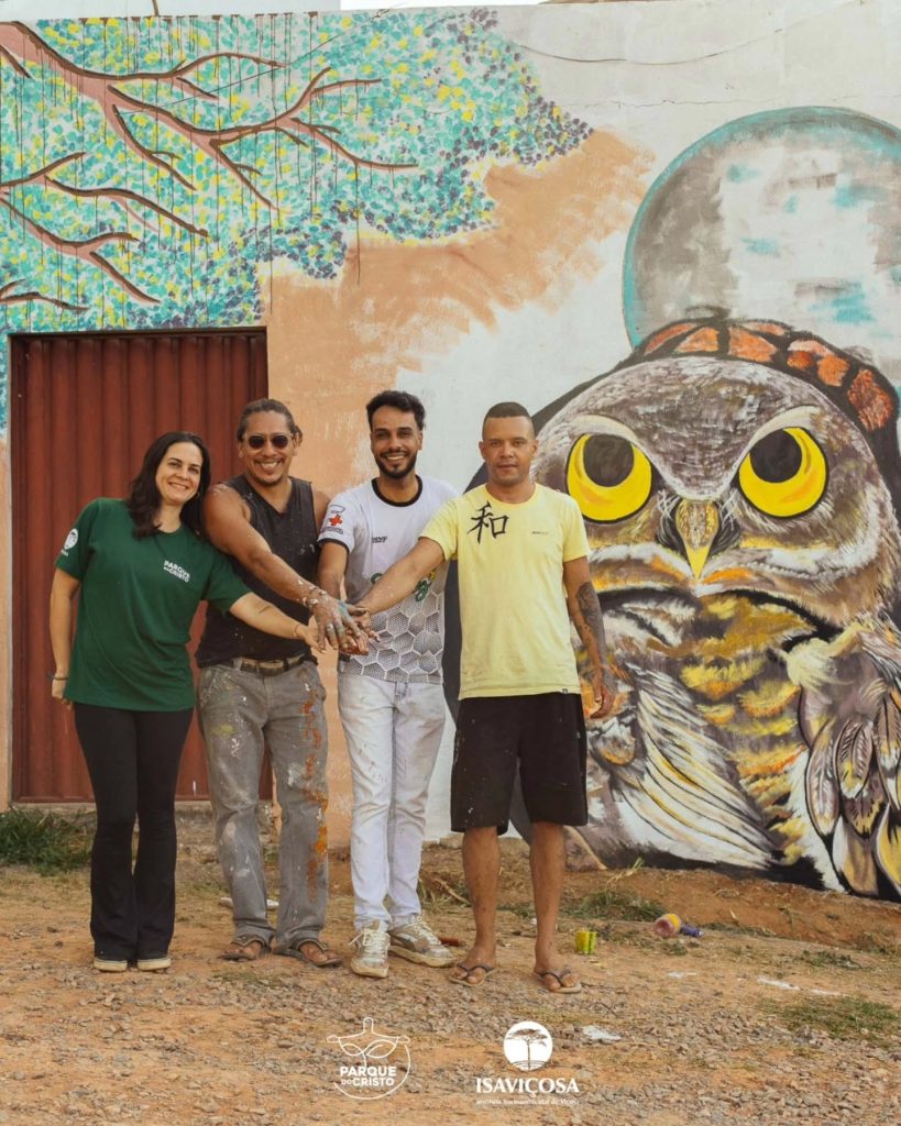 Sede administrativa do Parque ganha pintura artística