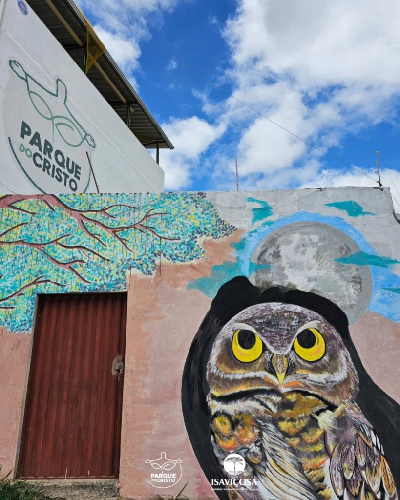Sede administrativa do Parque ganha pintura artística