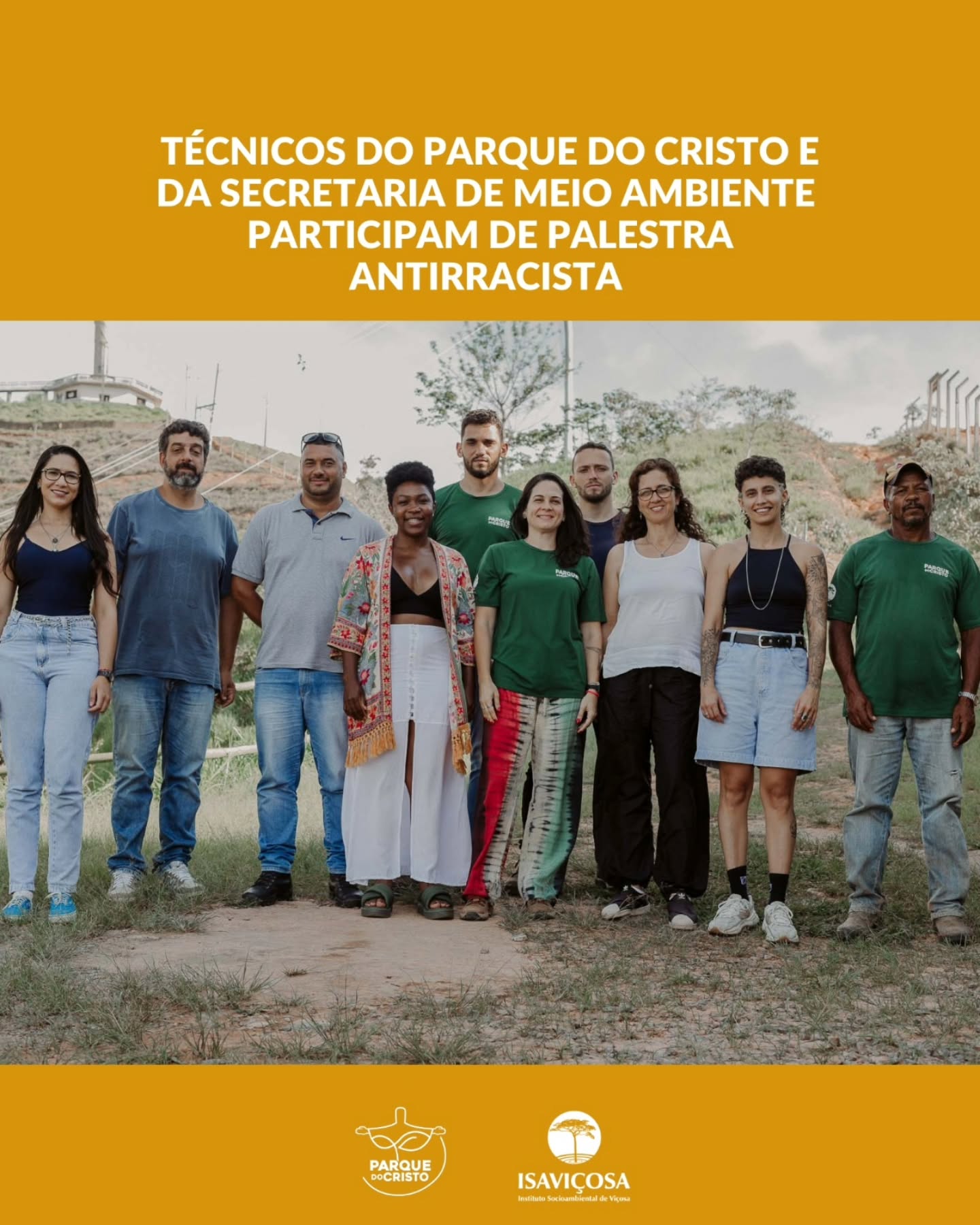 Técnicos do Parque do Cristo e da Secretaria de Meio Ambiente participam de palestra antirracista