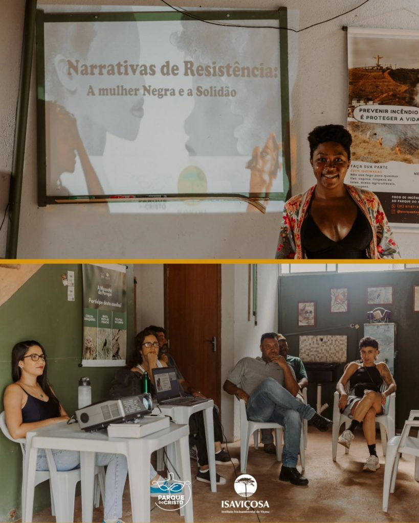 Técnicos do Parque do Cristo e da Secretaria de Meio Ambiente participam de palestra antirracista
