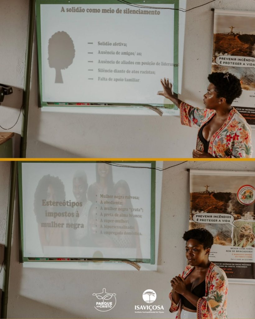 Técnicos do Parque do Cristo e da Secretaria de Meio Ambiente participam de palestra antirracista