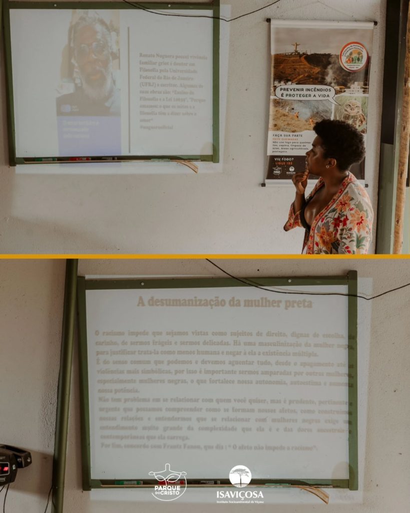 Técnicos do Parque do Cristo e da Secretaria de Meio Ambiente participam de palestra antirracista